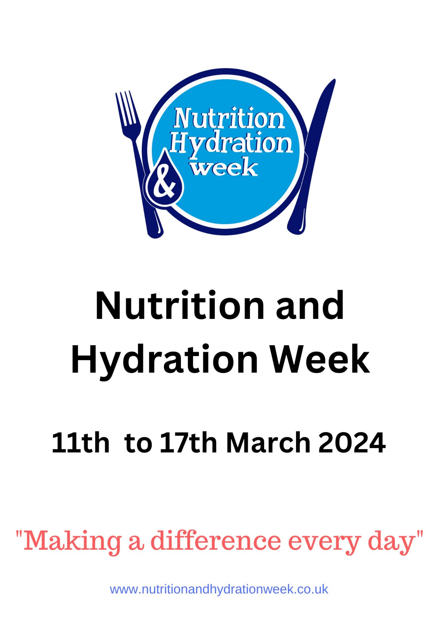 nutrition and hydration week poster
