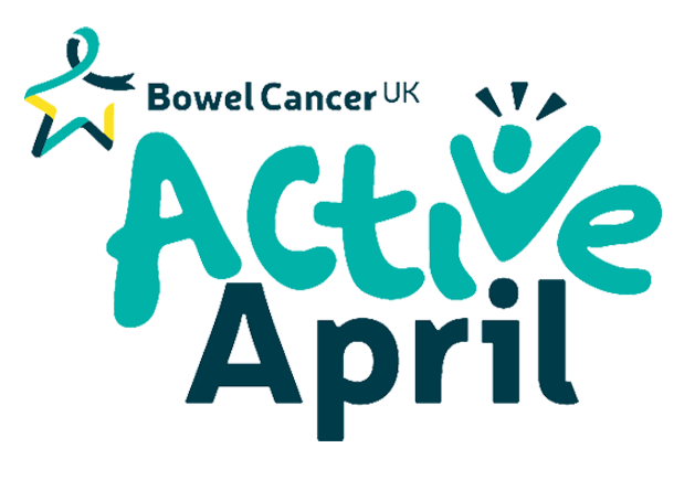 Bowel Cancer Active for April banner