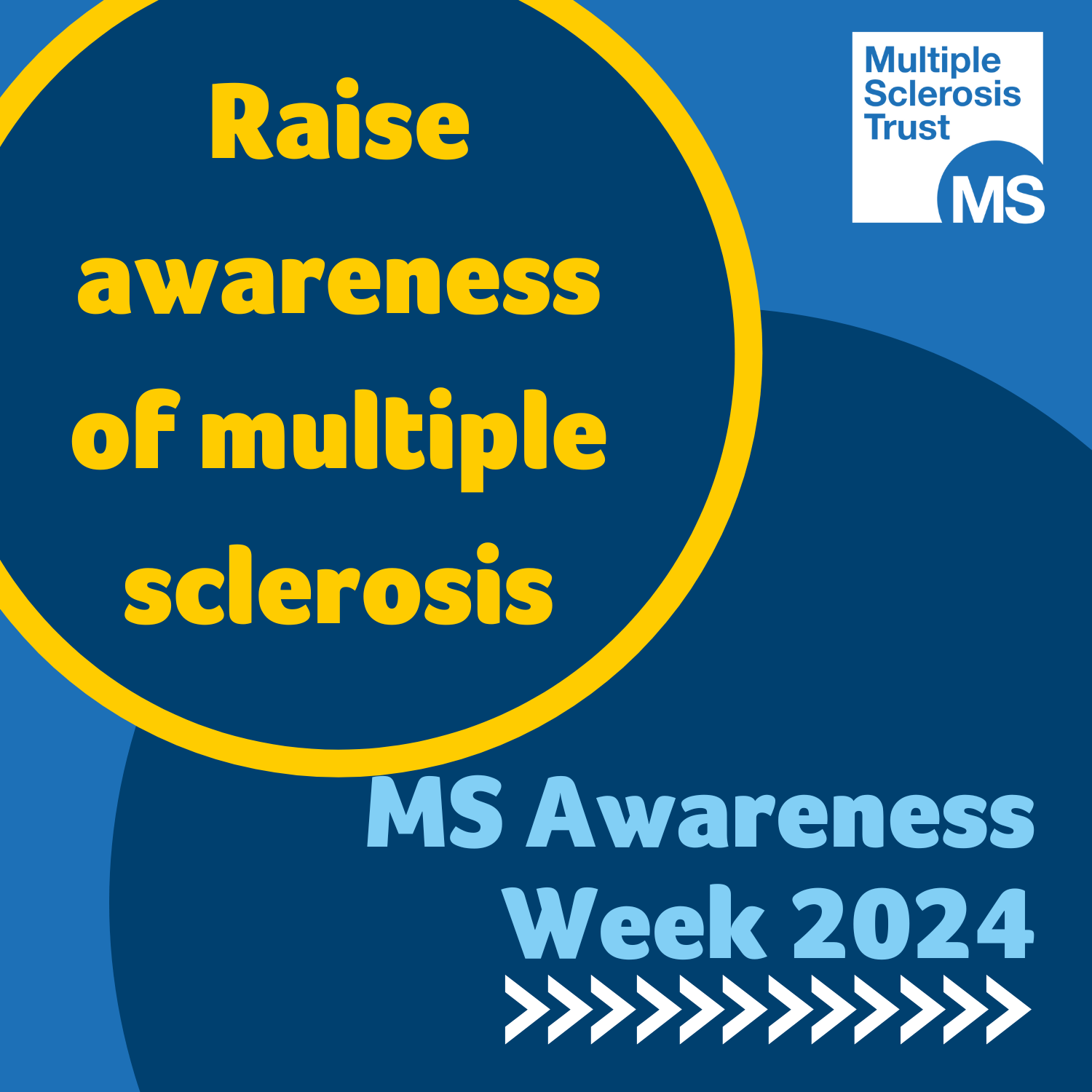 Raise awareness of multiple sclerosis. MS awareness week 2024 poster