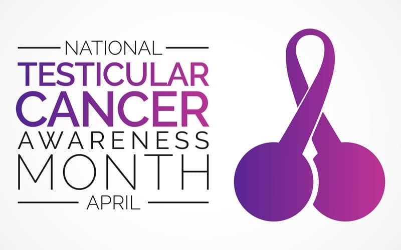 National testicular cancer awareness month April banner