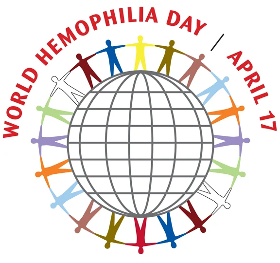 World hemophilia day banner April 17th