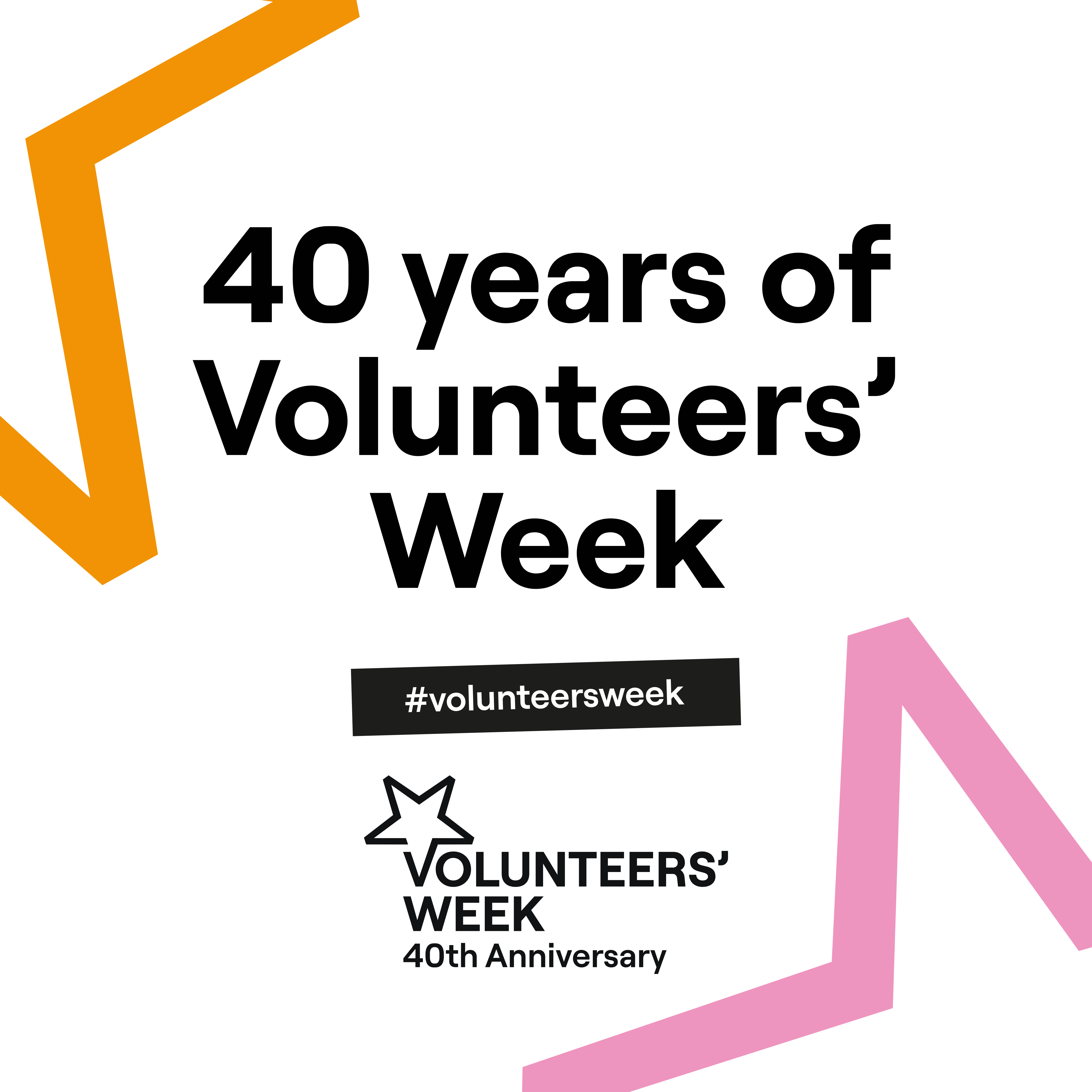 40 years of Volunteers' week banner