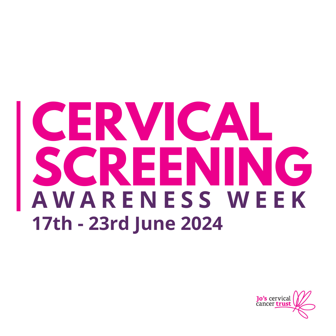 cervical screening awareness week 17-23rd June 2024 logo